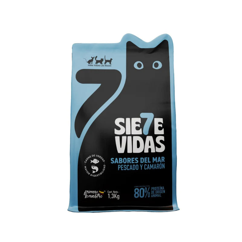 7 Vidas Alimento seco para Gatos Adultos – Sabores del mar