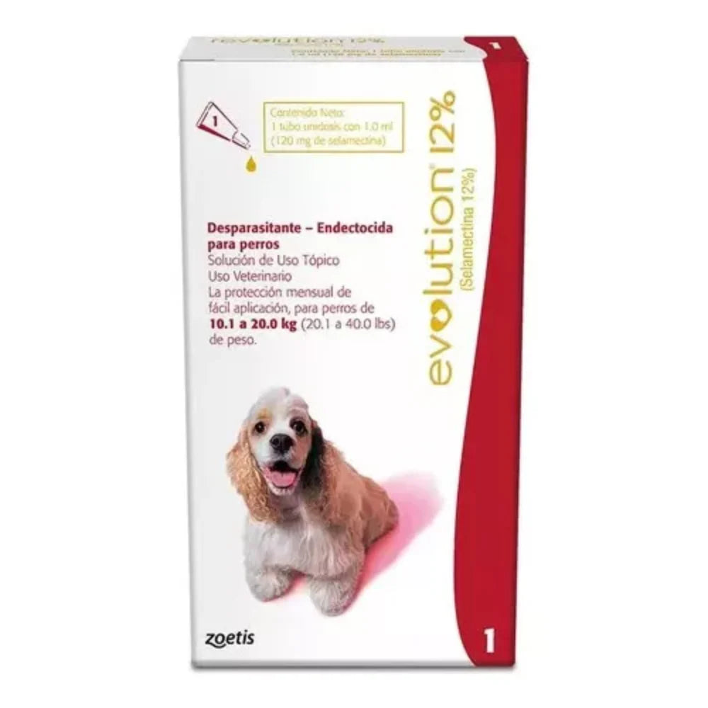 Desparasitante Interno y Externo Revolution Perro 12% 1,0 ml (10,1 a 20 Kg)