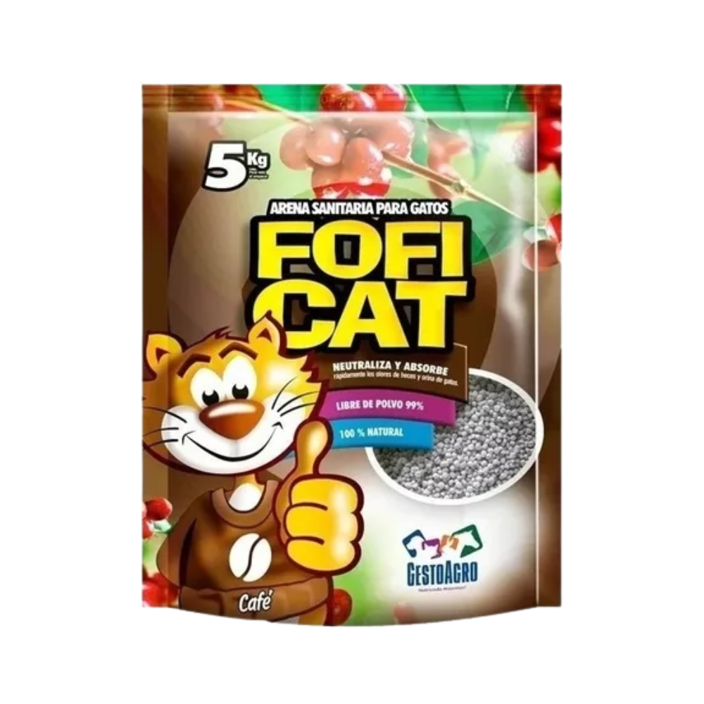 Arena Fofi Cat Cat aroma café - 5 Kg