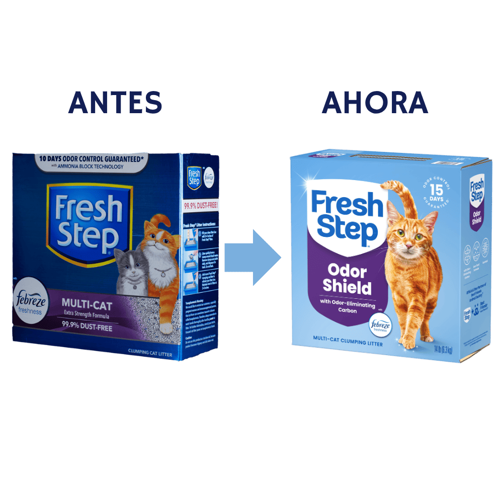 Arena Para Gato Fresh Step Multi Cat Aglomerante Con Febreze
