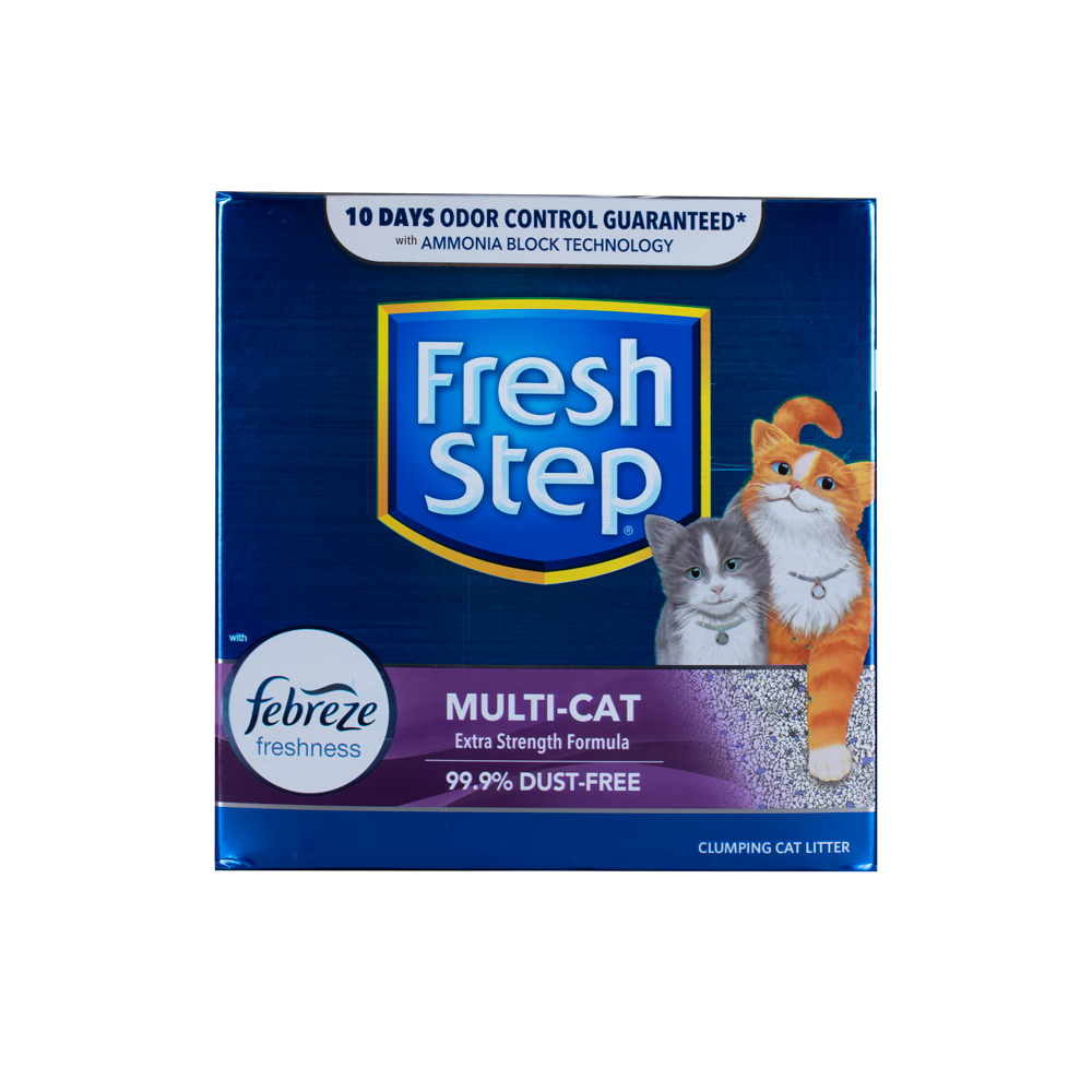 Arena Para Gato Fresh Step Multi Cat Aglomerante Con Febreze