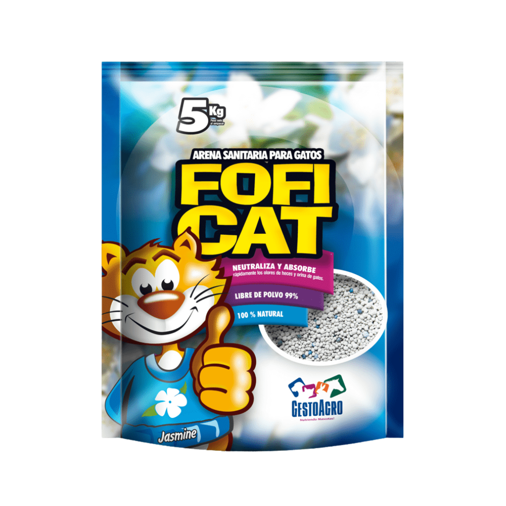 Arena Fofi Cat Cat aroma jazmín - 5 Kg
