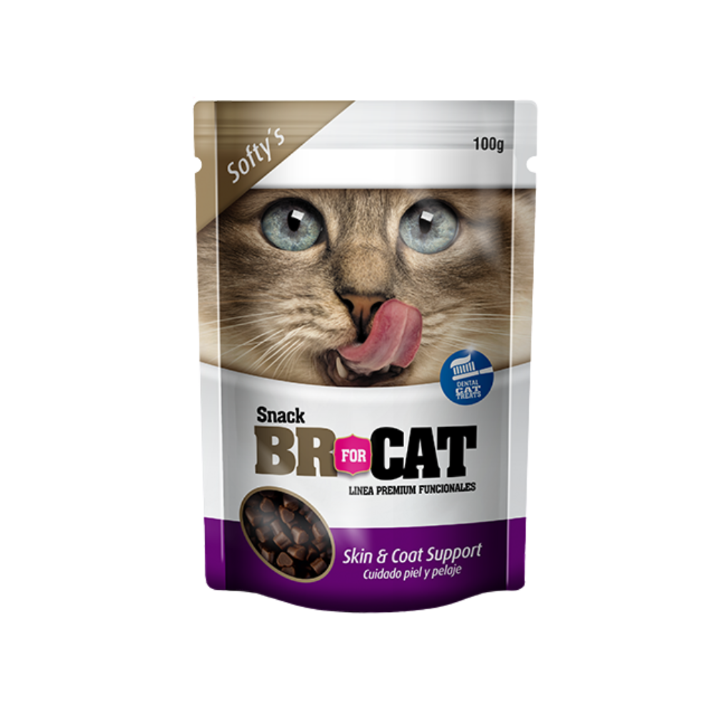 BR for CAT - Snacks para gatos Cuidado Piel y Pelaje Skin & Coat de 100g