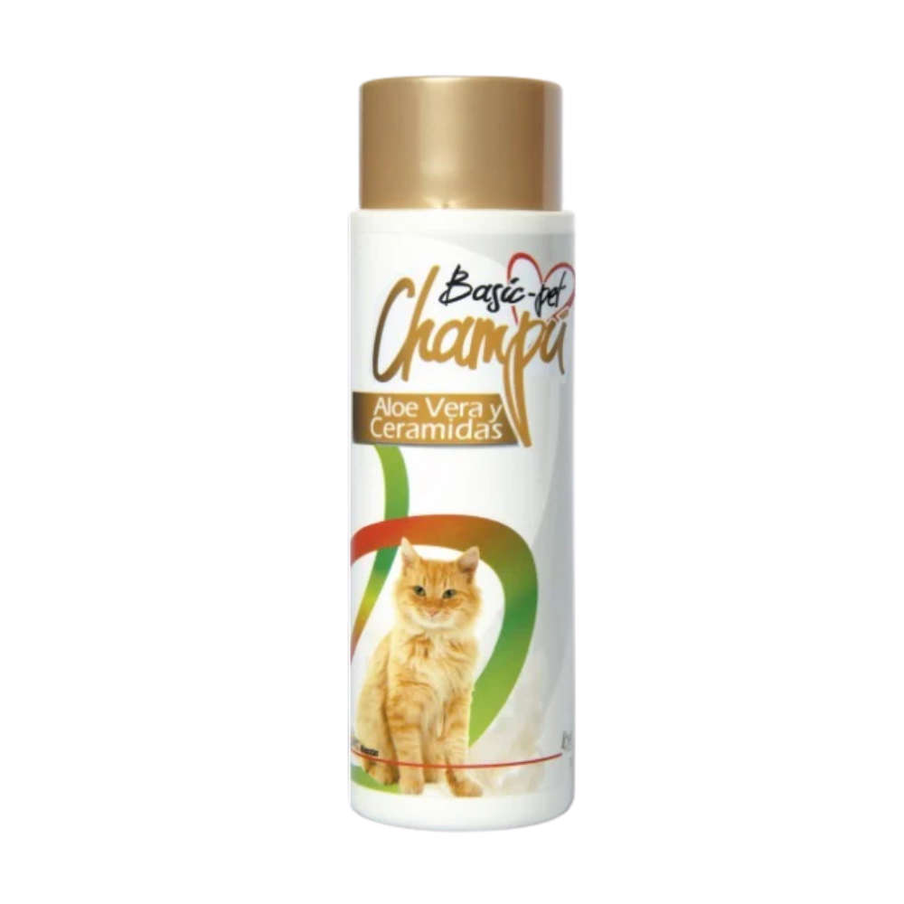 Basic Pet shampoo aloe vera y ceramidas para gato x 250 ml