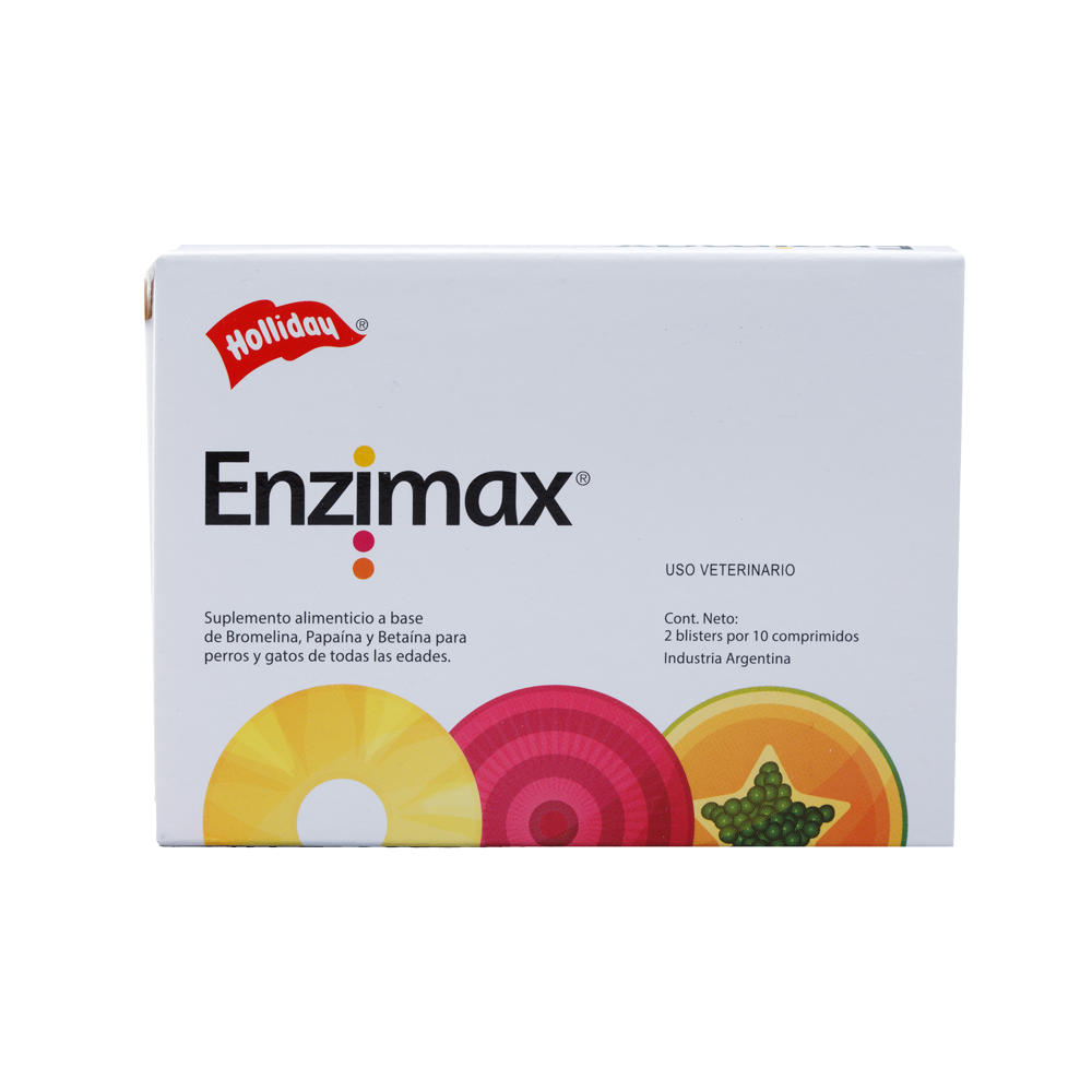 Biomodulador Enzimax para Perros y Gatos 20 Tabletas