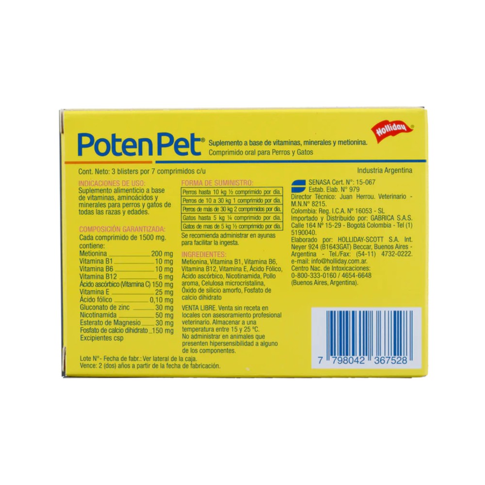 Biomodulador Potent Pet Perros Y Gatos