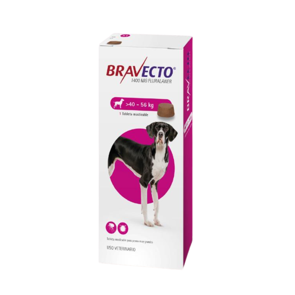 Bravecto 1.400 mg - Perros De 40 Hasta 56 Kg