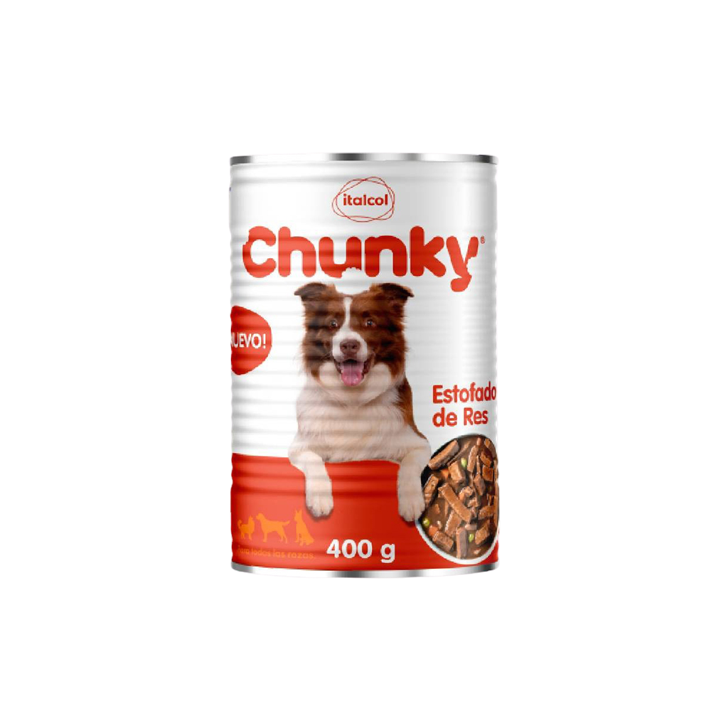 Chunky Comida Húmeda Estofado de res 400 Gr