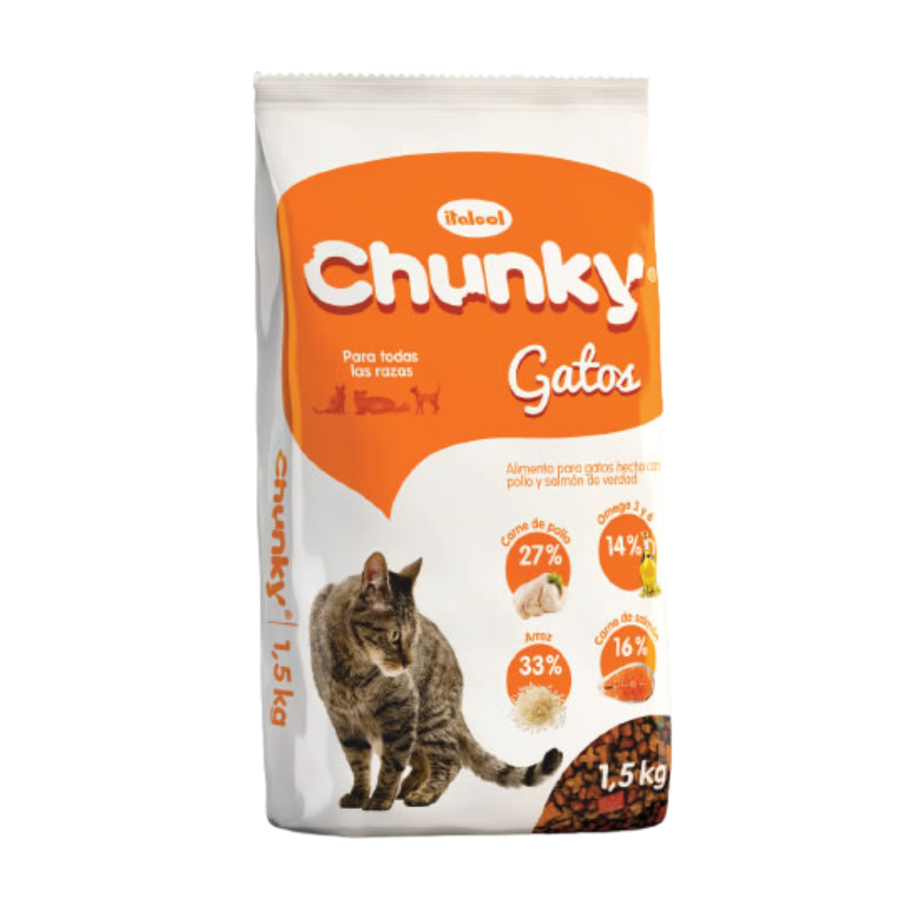 Chunky Gatos tradicional - Adulto para todas las razas