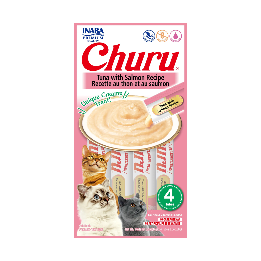 Churu Cat Snack Tuna - Salmón 56gr