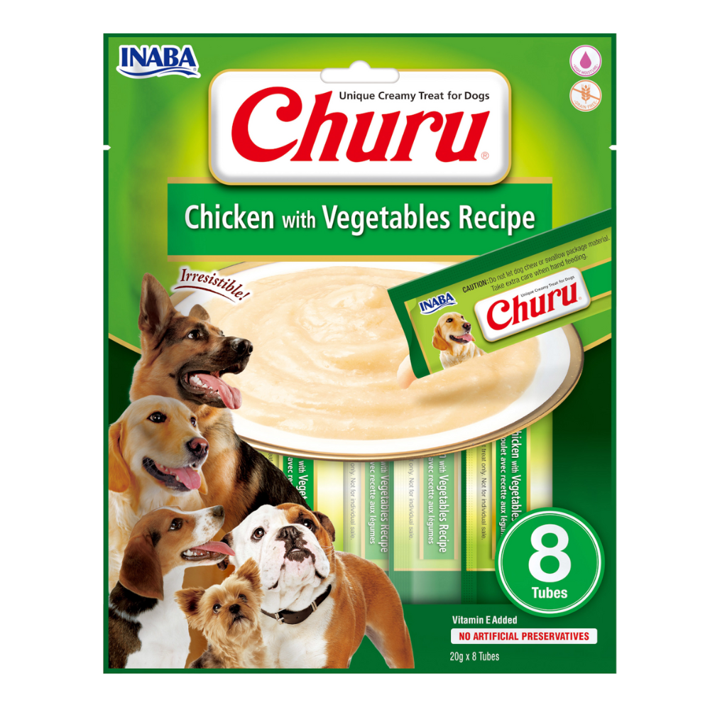 Churu Dog Snack Pollo y Vegetales 8p
