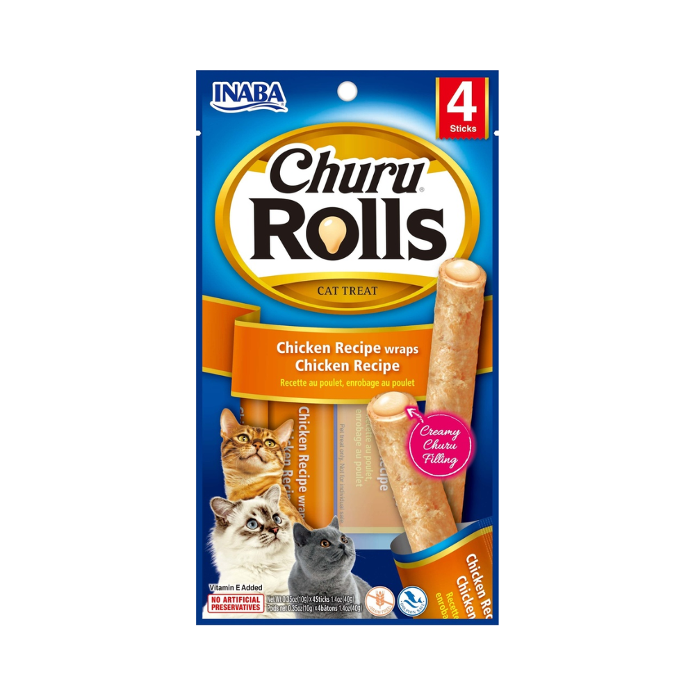 Churu Rolls Cat Chicken Recipe 40 Gr x 4p
