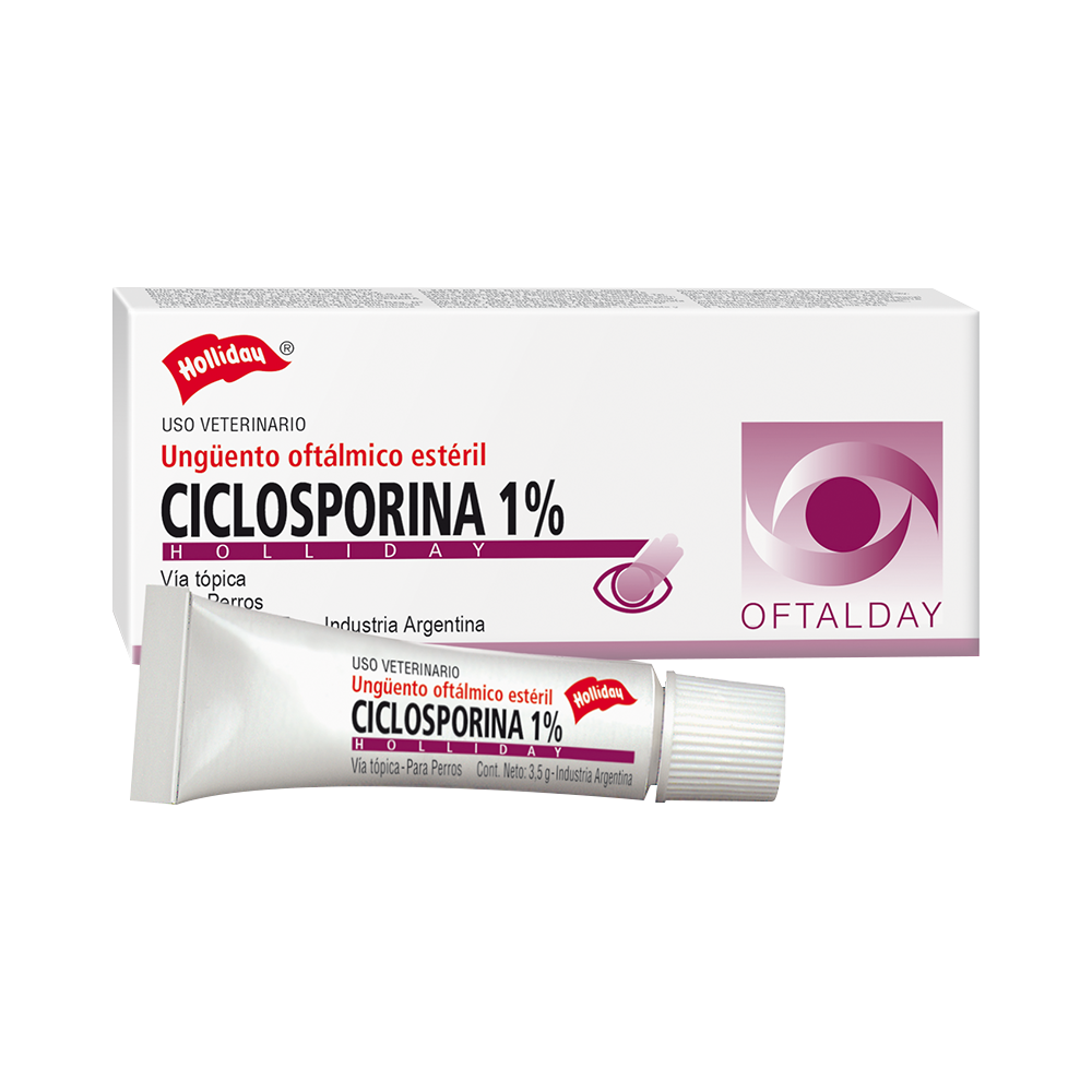 Ciclosporina Ungüento Oftálmico Perro y Gato 1% 3.5mg