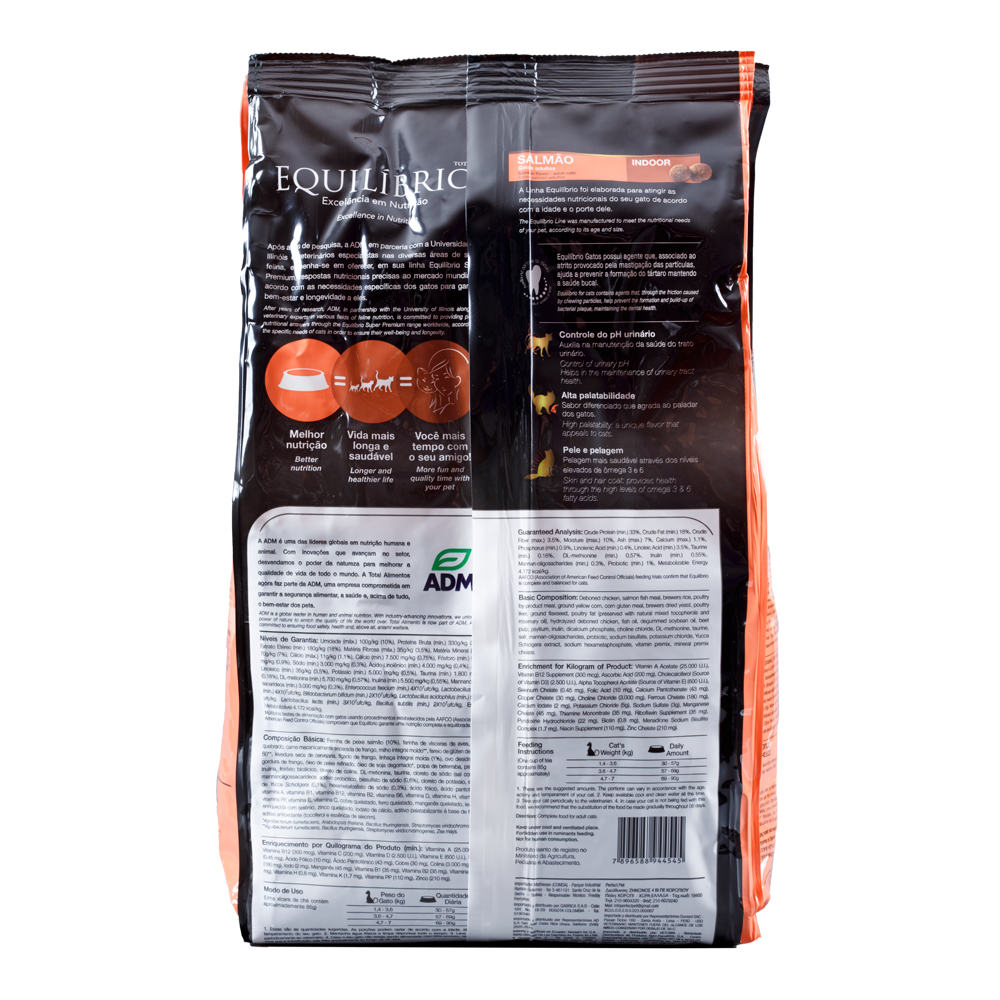 Comida para gato Equilibrio Adulto Salmón 1,5 Kg