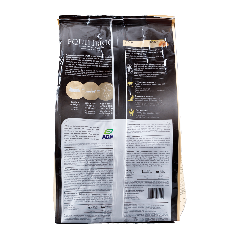 Comida para gato Equilibrio Light 1,5 Kg