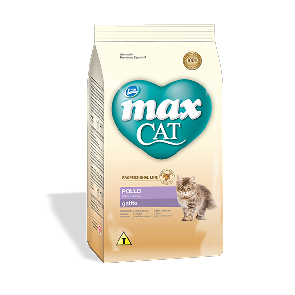 Comida para gato Max Cat Professional Line Filhote Frango 1 Kg