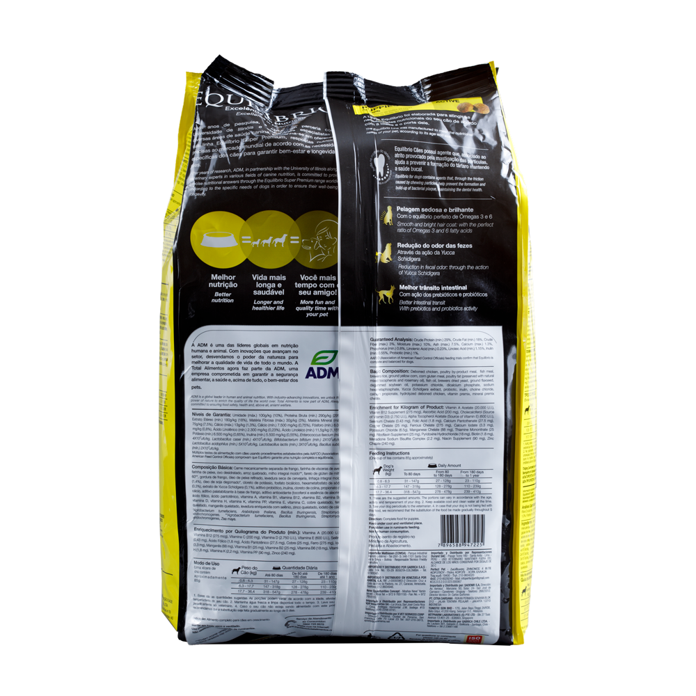 Comida para perro Equilibrio Filhote Cachorros 2Kg