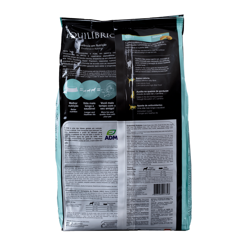 Comida para perro Equilibrio Light Razas Pequeñas 2Kg