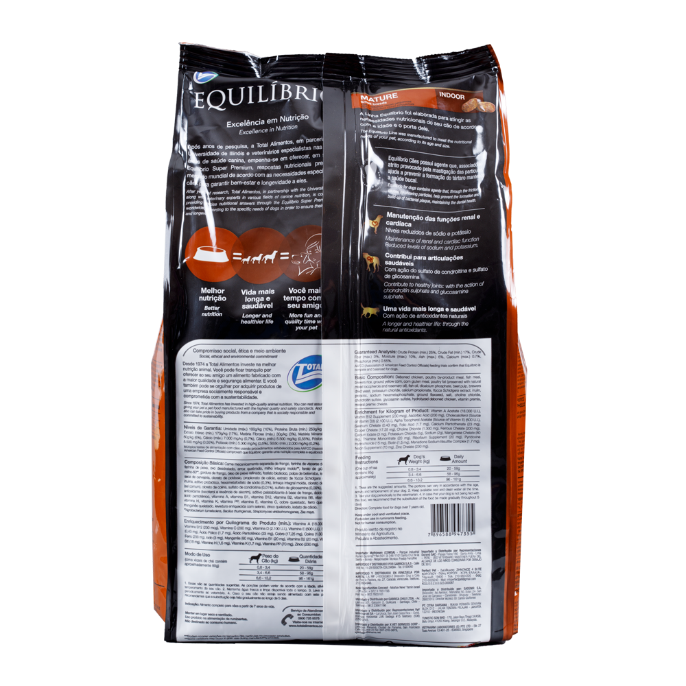 Comida para perro Equilibrio Mature Razas Pequeñas 2Kg