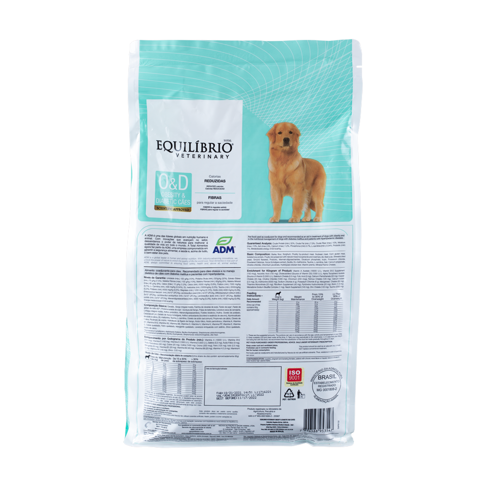 Comida para perro Equilibrio Veterinary Obesidad y Diabetes