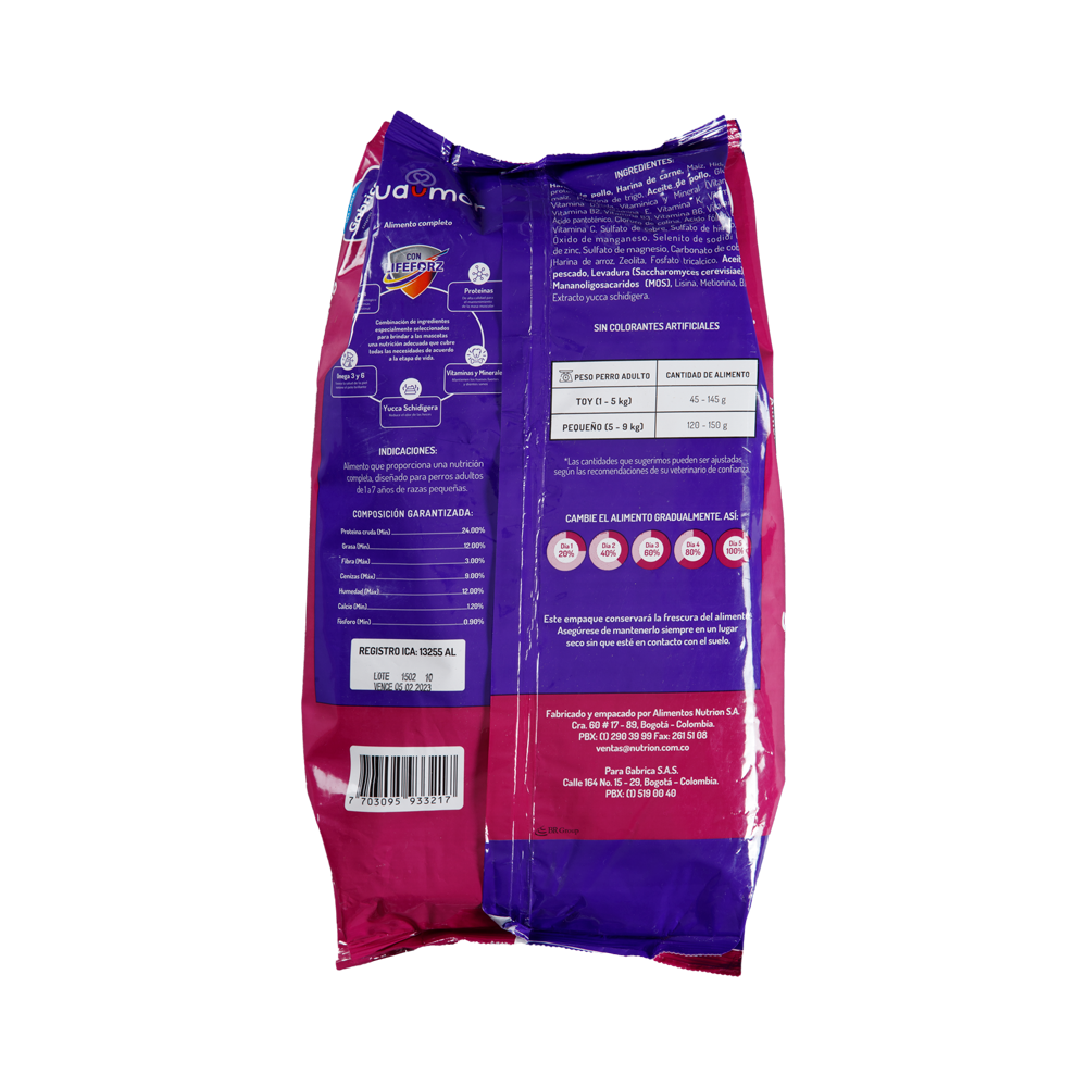 Comida Para Perro Guaumor Adulto Razas Pequeñas