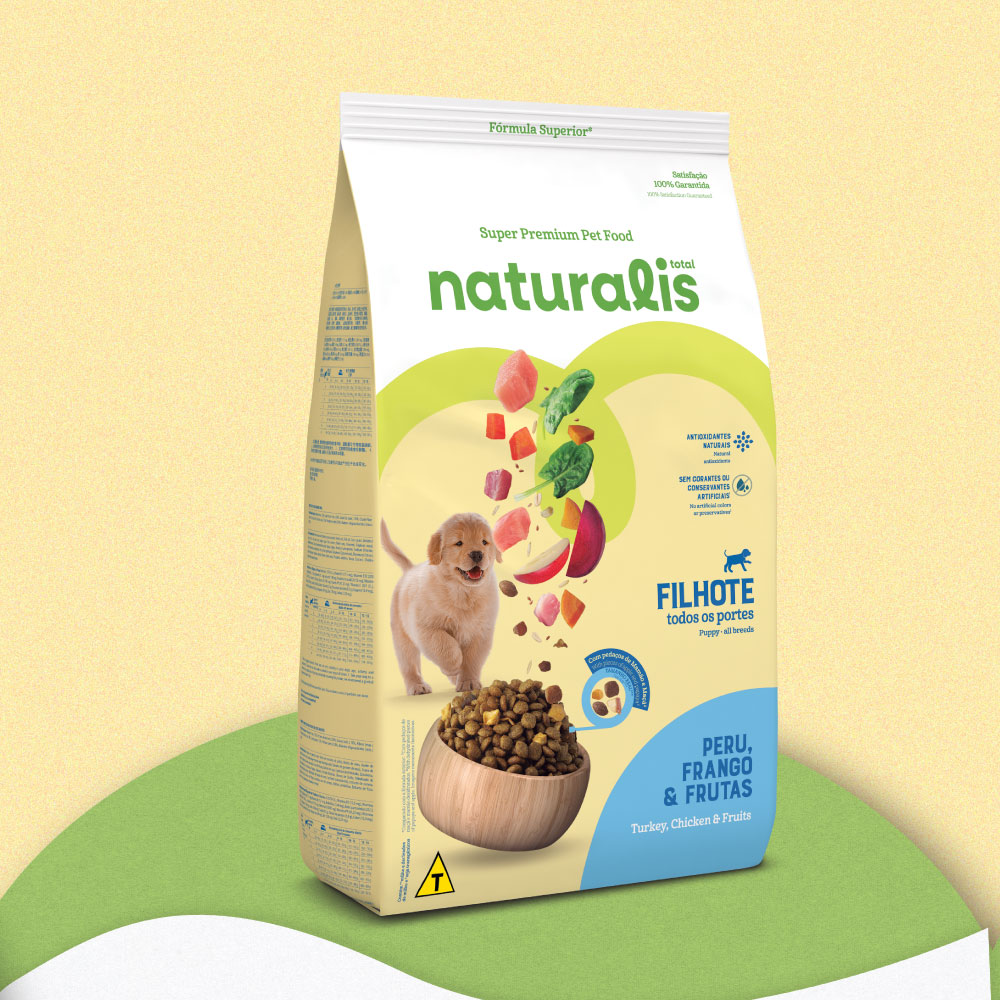 Comida para Perro Naturalis Cachorro Raza Mediana Grande Pollo, Pavo y Frutas 2,5 Kg