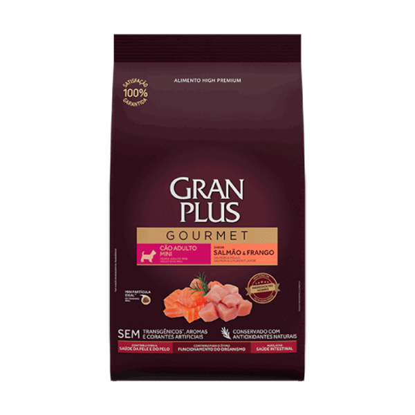 Comida para perro Gran Plus Gourmet Adulto Raza pequeña Salmon y Pollo