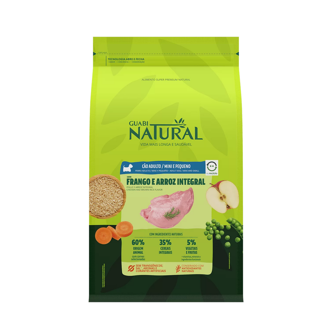 Comida para perro Guabi Natural Senior Raza Pequeña Pollo y Arroz 2,5 Kg