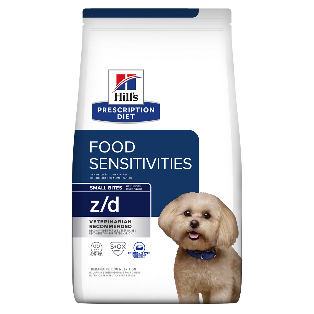 Comida para perro Hills Prescription Diet Sensibilidades alimentarias z/d Razas Pequeñas 3,3 Lbs