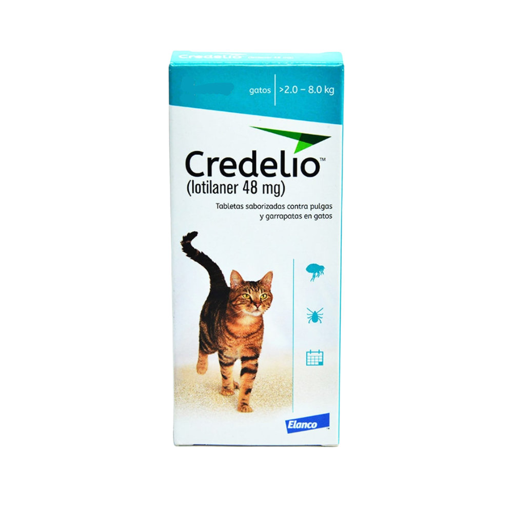 Credelio Gatos 48 mg - 1 Tableta masticable 2.0 a 8.0 kg
