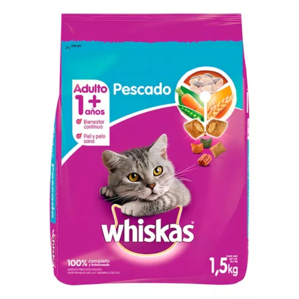 Whiskas Pescado 1.5 Kg