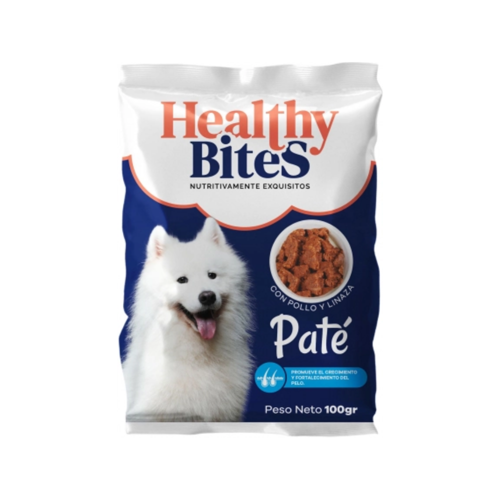 Snack Húmedo para Perro Healthy Bites Paté Derm 100gr