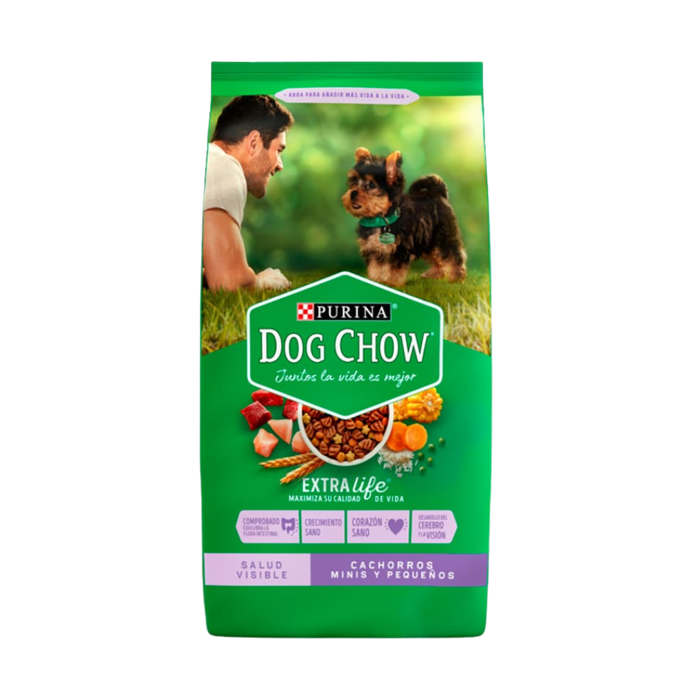 Alimento para perros cachorros DOG CHOW minis y pequeños Extra Life
