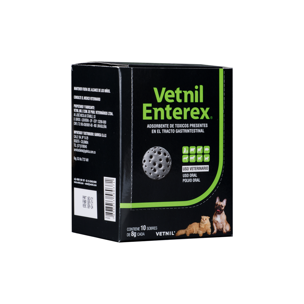 Enterex Absorbente Toxinas para Perros y Gatos 10 Sobres