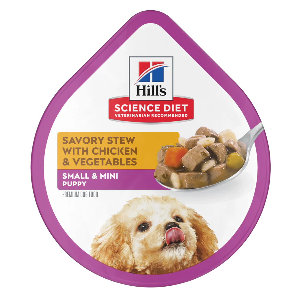 Hill's Puppy alimento húmedo perro cachorro raza pequeña pollo y vegetales