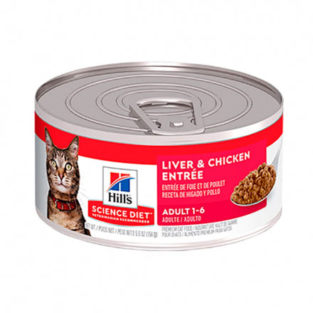 Hill's alimento húmedo para gato adulto sabor hígado y pollo