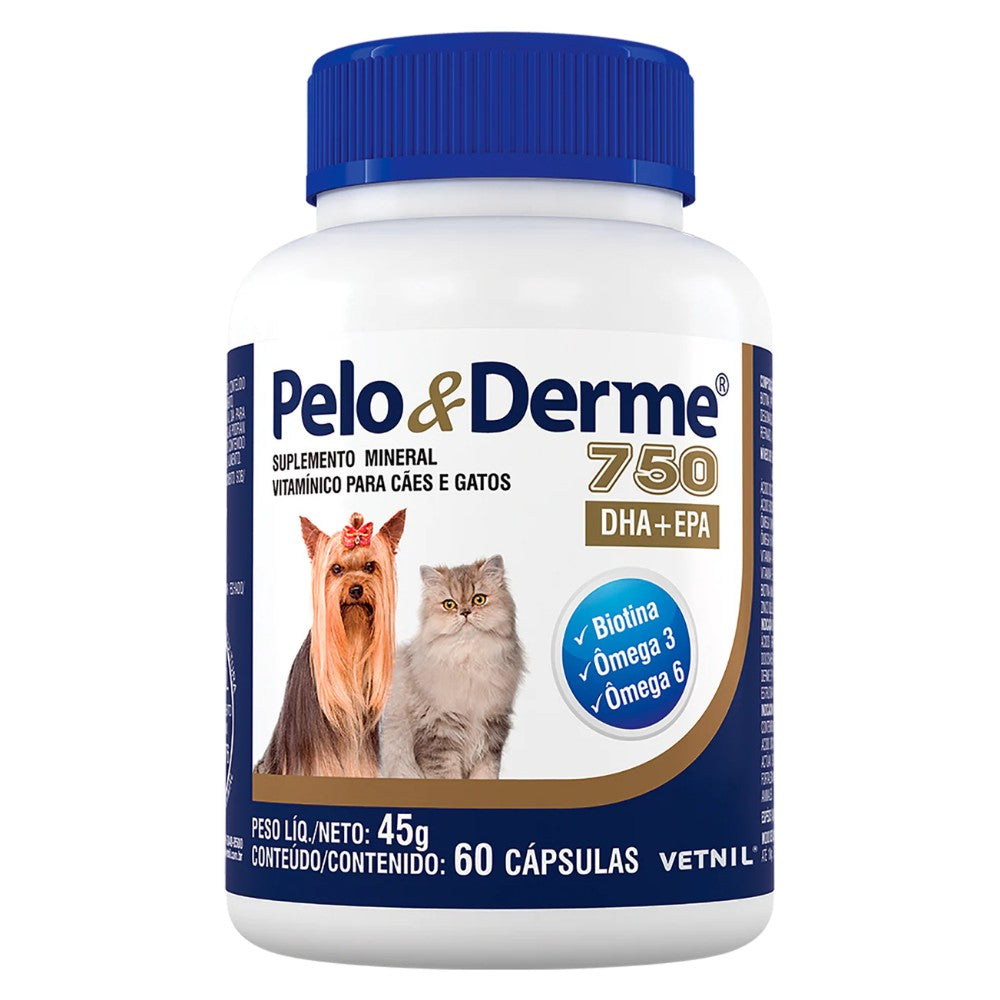 Suplemento Pelo & Derme Para Perro Y Gato