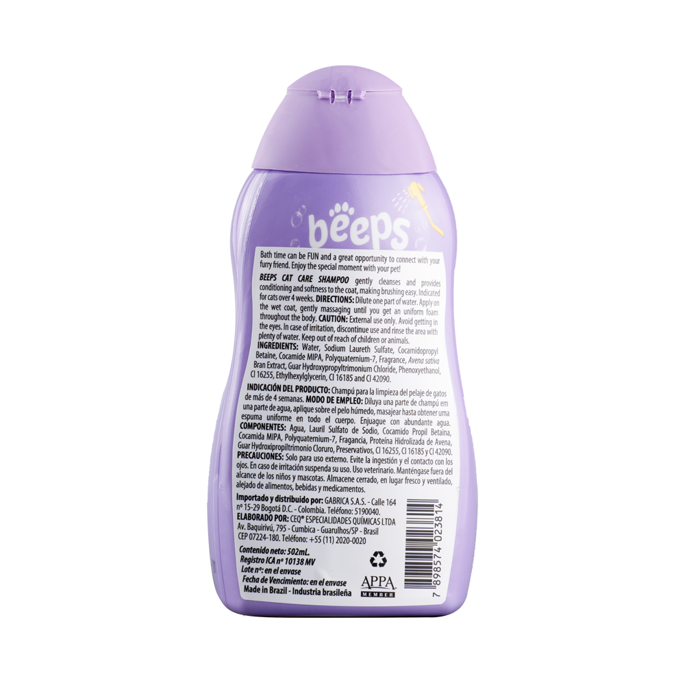 Shampoo para gato BEEPS Cat Care 502 ml