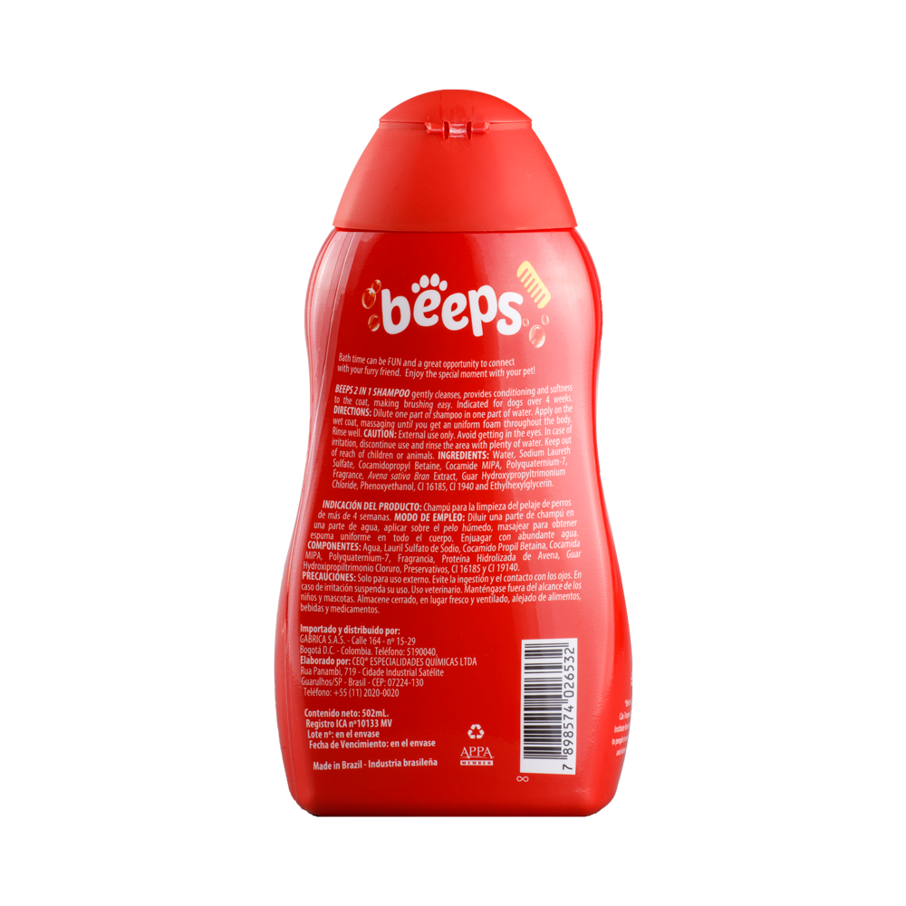 Shampoo para Perro BEEPS 2 en 1 502ml