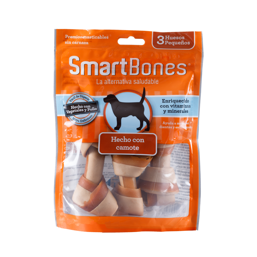 Snack para perros pequeños Smartbones Sweet Potato 3 Und