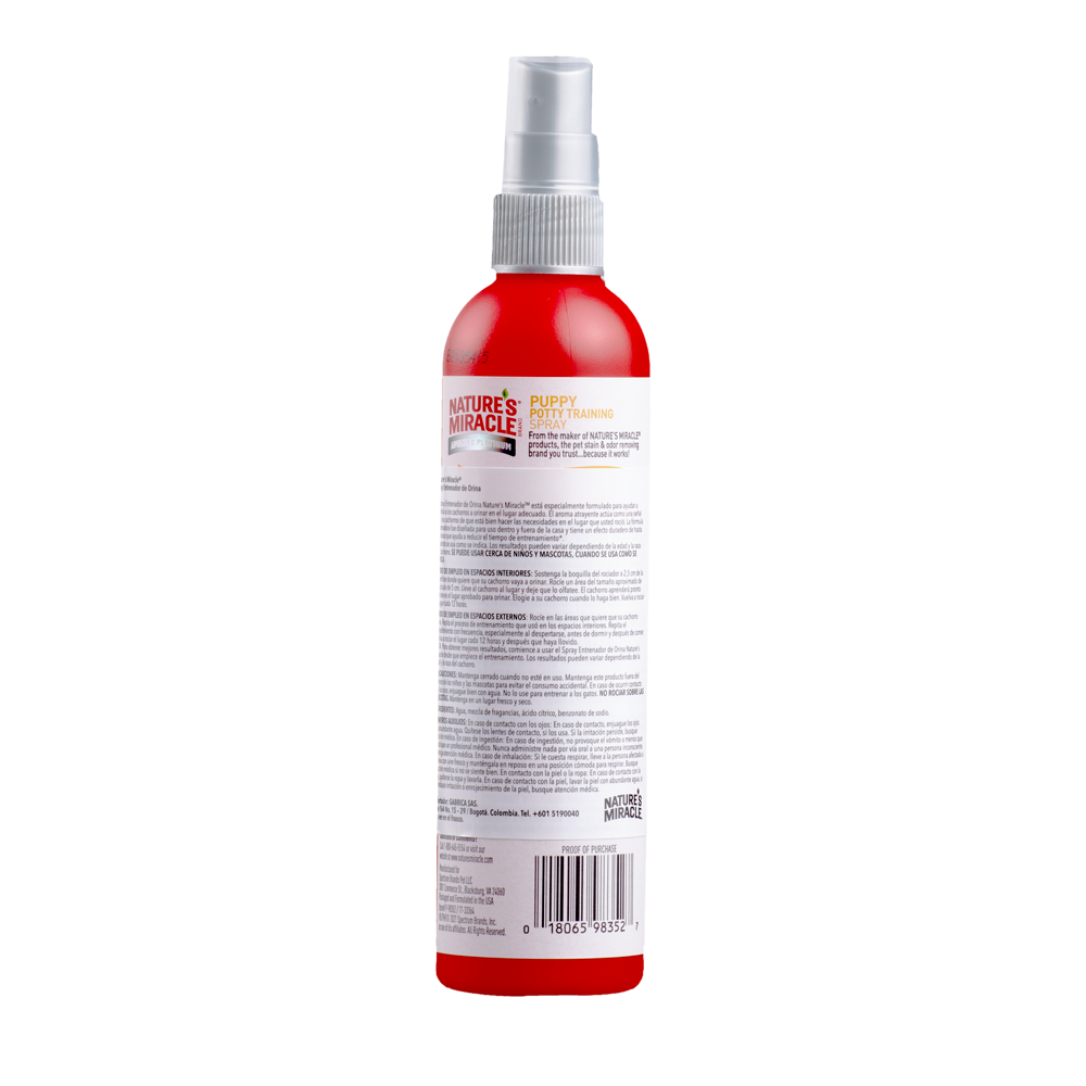 Spray Entrenamiento Para Orinar Perro Nature Miracle 8 Onz