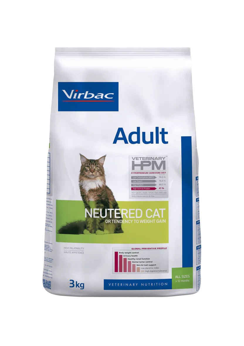 Alimento Seco para Gato Virbac Adult Neutered 3 KG