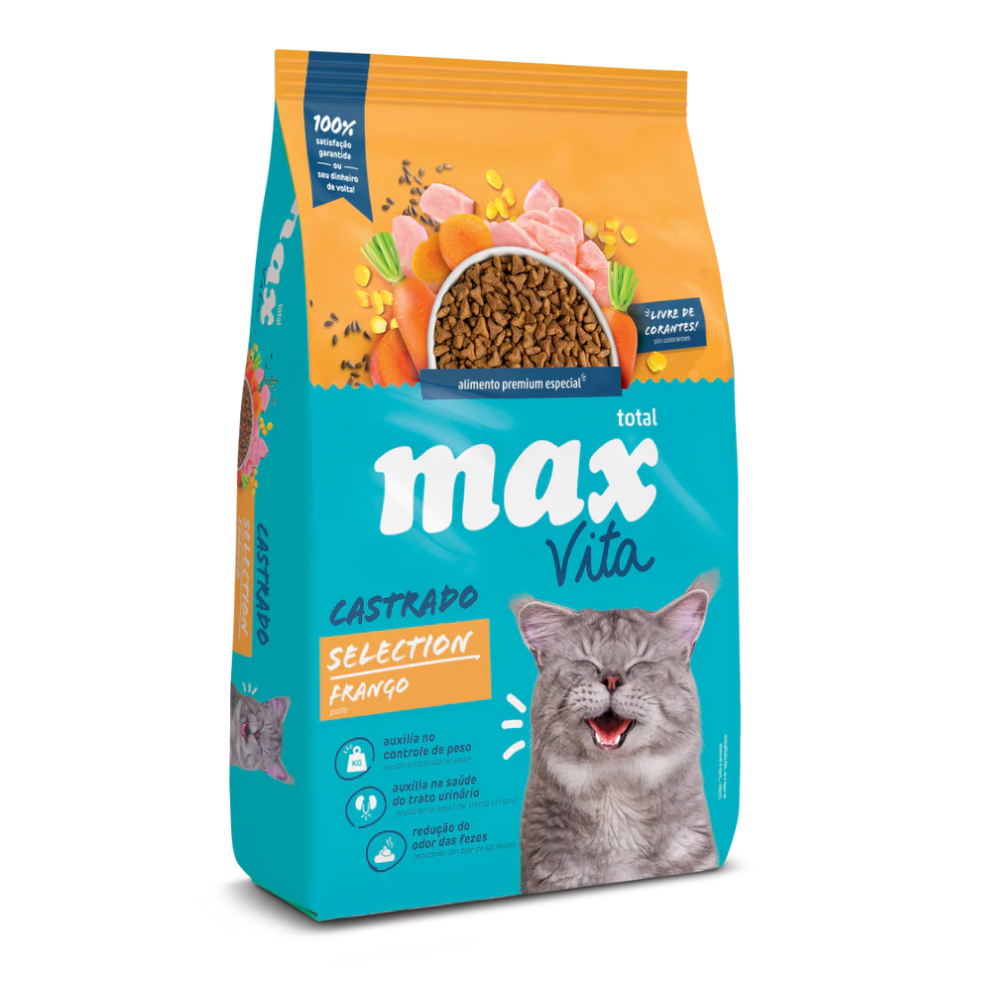 Comida Para Gato Max Vita Adulto Castrado Selection Pollo