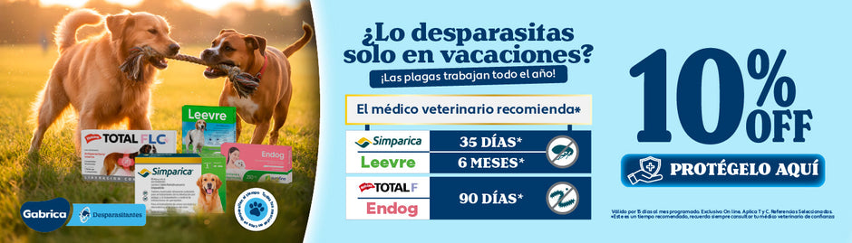 2026 PLANNING GABRICA Q4 13 - Recordatorio de Desparasitación Perro Simparica, Total F, Endog, Leevre, Attack, Fronpet (Oct 14 al 29)