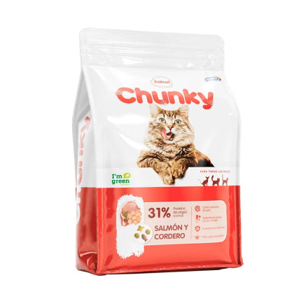 Chunky Gatos Salmon Y Cordero - 8 Kg