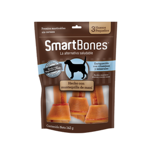 Snack para perros pequeños Smartbones Mantequilla de Mani Paquete 3 Und