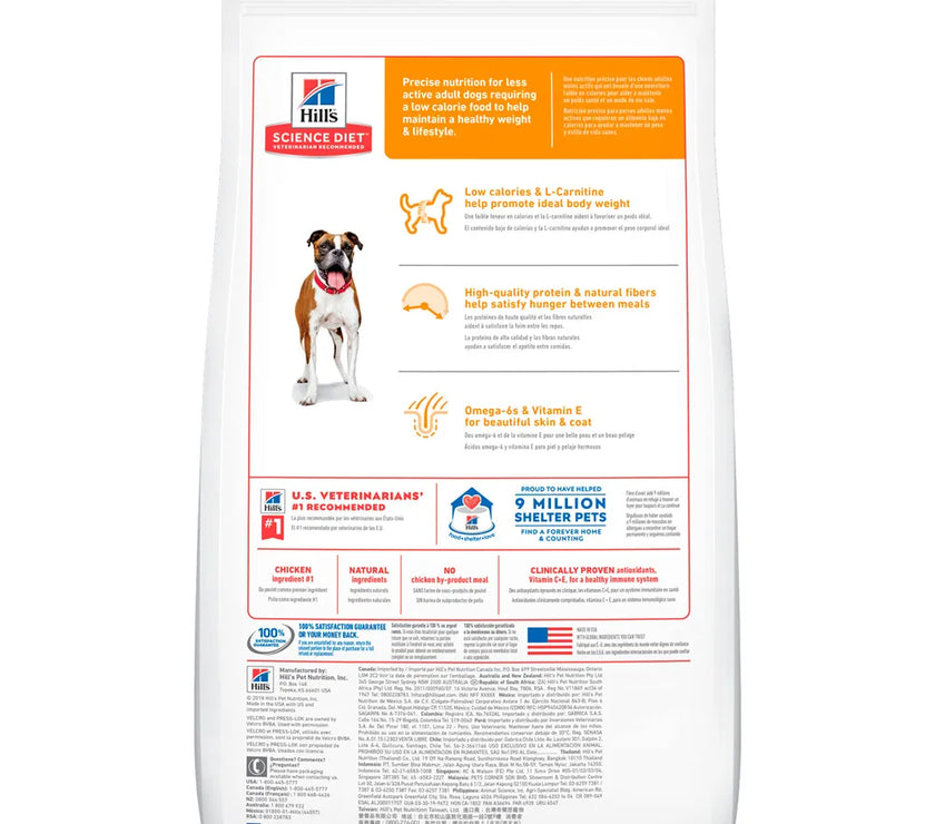 Comida para perro Hills Adulto Light 30Lbs