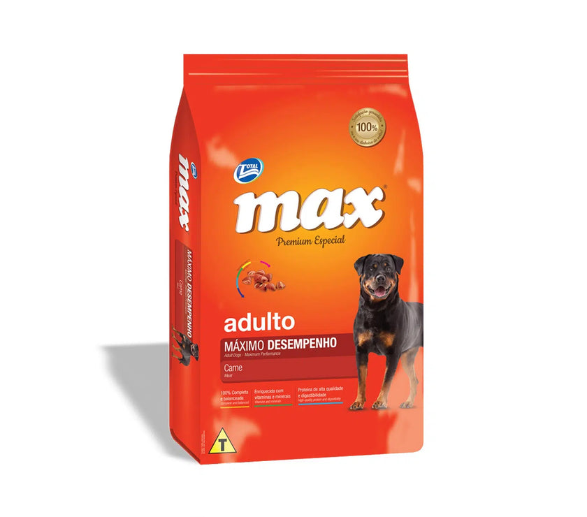 Comida para perro Max Máximo Desempeño Carne 15Kg