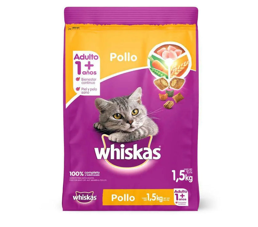 Whiskas Pollo Y Leche 1,5Kg