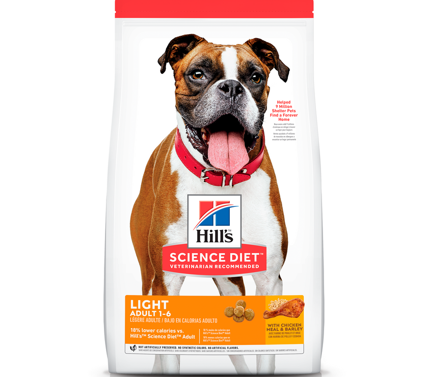 Comida para perro Hills Adulto Light Razas Medianas  15 Lb